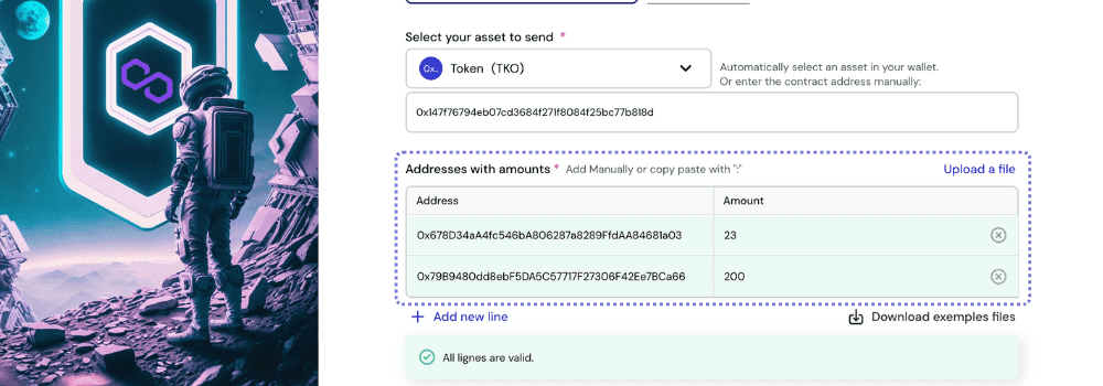 Input addresses
